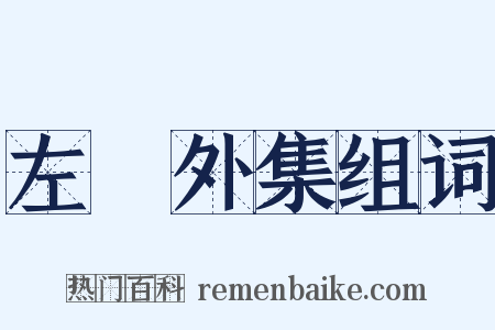 左盦外集组词是什么意思的图片